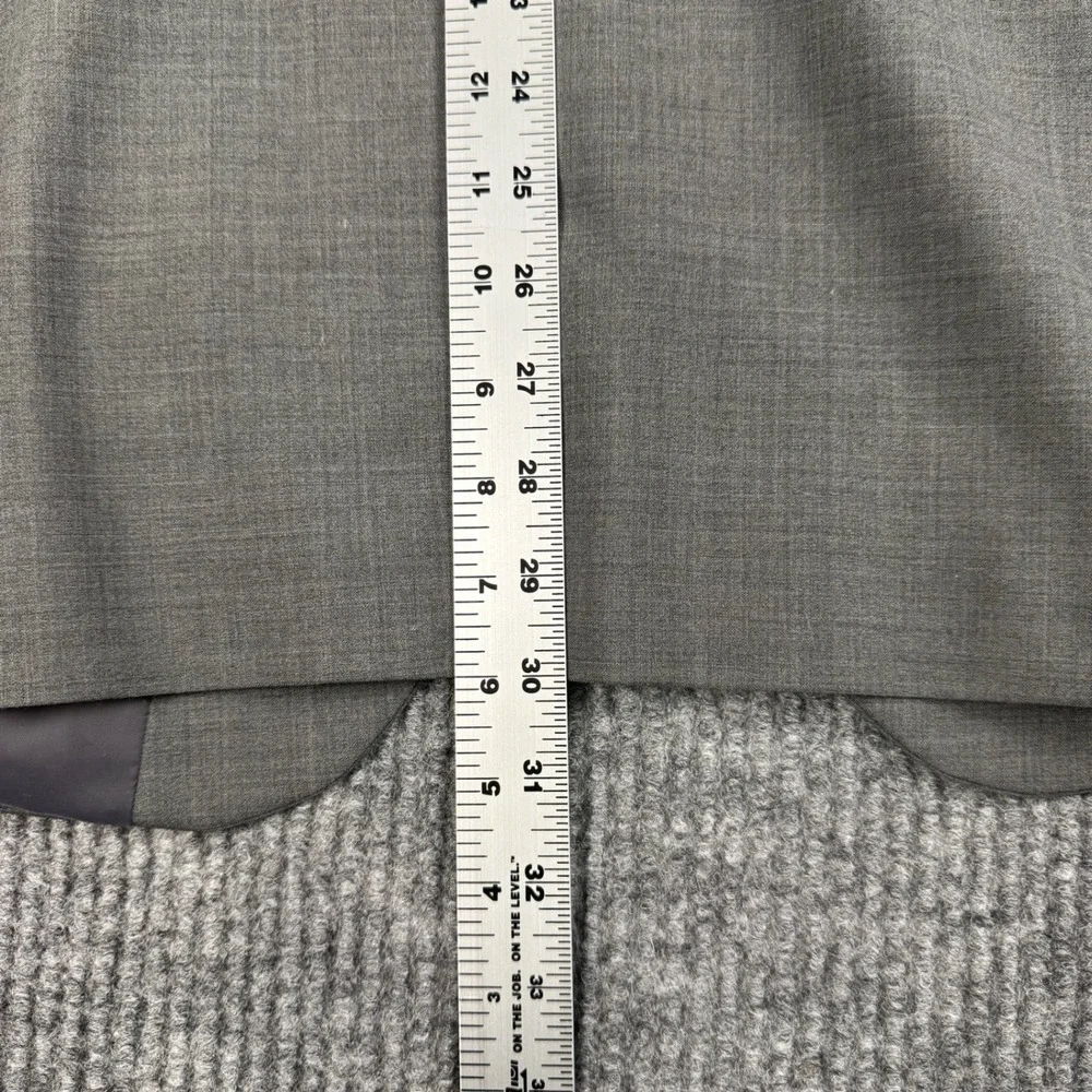 Lands End Sport Coat Mens 40 Gray Wool Blend Two Button Blazer Professional